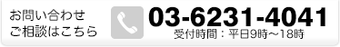 03-6231-4041 受付時間：平日9時～18時